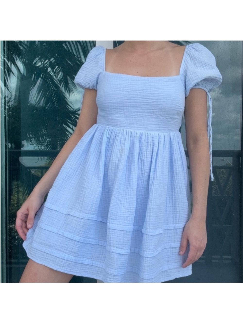 Hello Molly Blue Backless Mini Dress S
